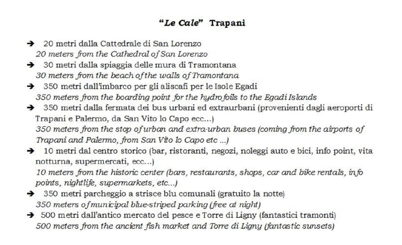 Le Cale Bed and Breakfast Trapani Eksteriør billede